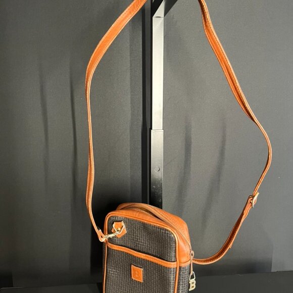 Bally Black/Brown Crossbody B Pattern Vintage - Picture 2 of 11